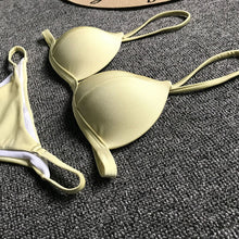 Load image into Gallery viewer, Push Up Bikini  Solid Swimwear