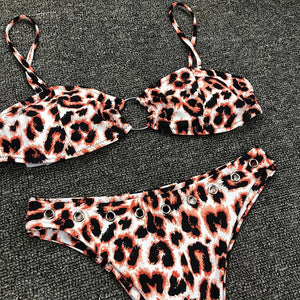 Leopard High Waist Bikini  Swimwear
