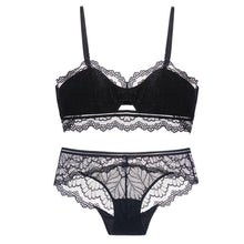 Load image into Gallery viewer, Lace Bra Set Transparent