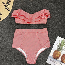 Load image into Gallery viewer, Ruffled Bikini Bandeau Swimwear