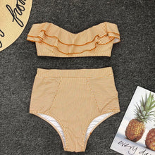 Load image into Gallery viewer, Ruffled Bikini Bandeau Swimwear