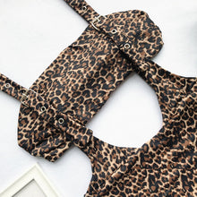 Load image into Gallery viewer, Leopard Print Swimwear High Waist One Piece